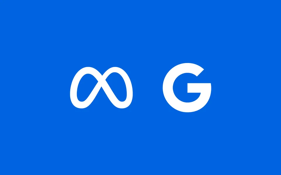 Meta and Google logos